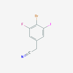 4-Bromo-3-fluoro-5-iodophenylacetonitrile