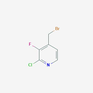 molecular formula C6H4BrClFN B15206260 4-(Bromomethyl)-2-chloro-3-fluoropyridine 