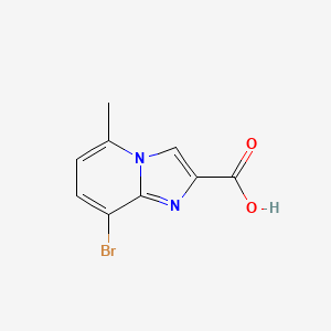 molecular formula C9H7BrN2O2 B15206266 8-Bromo-5-methylimidazo[1,2-a]pyridine-2-carboxylic acid 