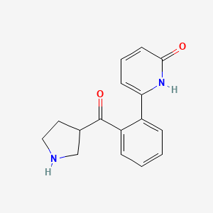 (2-(6-Hydroxypyridin-2-yl)phenyl)(pyrrolidin-3-yl)methanone