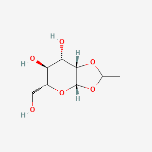 (3aS,5R,6S,7S,7aS)-5-(hydroxymethyl)-2-methyl-5,6,7,7a-tetrahydro-3aH-[1,3]dioxolo[4,5-b]pyran-6,7-diol