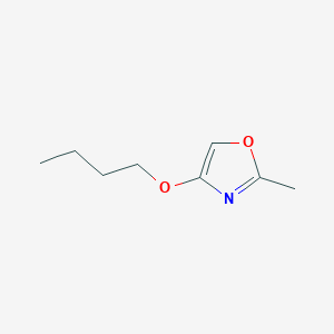 molecular formula C8H13NO2 B15206325 4-Butoxy-2-methyloxazole 