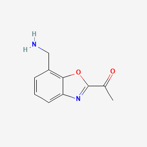 1-(7-(Aminomethyl)benzo[d]oxazol-2-yl)ethanone