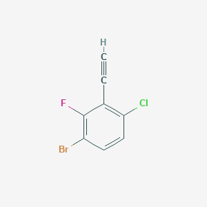 molecular formula C8H3BrClF B15206357 3-Bromo-6-chloro-2-fluorophenylacetylene 