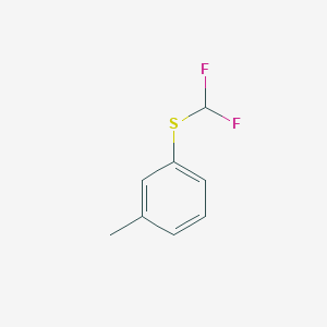 molecular formula C8H8F2S B15206361 Difluoromethyl 3-methylphenyl sulphide 