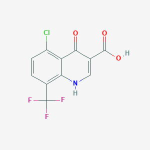 5-Chloro-4-hydroxy-8-(trifluoromethyl)quinoline-3-carboxylic acid