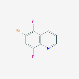 molecular formula C9H4BrF2N B1520640 6-溴-5,8-二氟喹啉 CAS No. 1133115-72-6