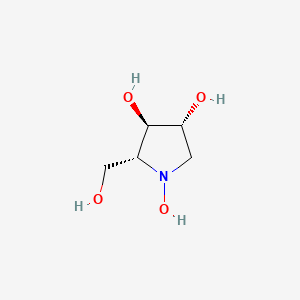 molecular formula C5H11NO4 B15206403 (2R,3R,4R)-2-(Hydroxymethyl)pyrrolidine-1,3,4-triol 