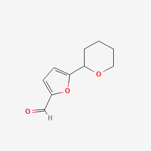 molecular formula C10H12O3 B1520643 5-(四氢-2H-吡喃-2-基)-2-糠醛 CAS No. 915924-73-1