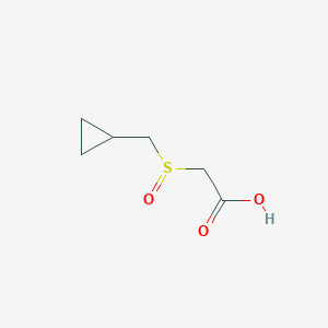 molecular formula C6H10O3S B1520644 [(Cyclopropylmethyl)sulfinyl]acetic acid CAS No. 1177286-62-2