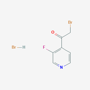 molecular formula C7H6Br2FNO B1520650 2-Bromo-1-(3-fluoropyridin-4-yl)ethanone hydrobromide CAS No. 845538-59-2
