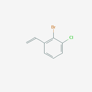 molecular formula C8H6BrCl B15206506 2-Bromo-3-chlorostyrene 