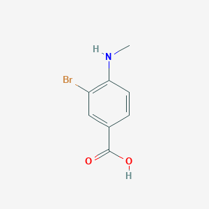 molecular formula C8H8BrNO2 B1520651 3-Bromo-4-(methylamino)benzoic acid CAS No. 1131615-00-3