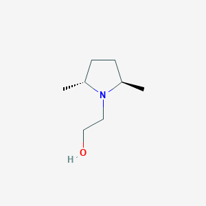 molecular formula C8H17NO B15206517 2-((2R,5R)-2,5-Dimethylpyrrolidin-1-yl)ethanol 