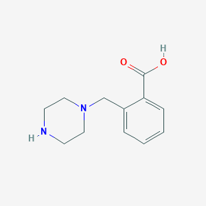 molecular formula C12H16N2O2 B1520652 2-(哌嗪-1-基甲基)苯甲酸 CAS No. 773109-06-1