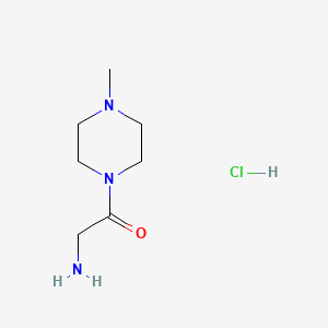 molecular formula C7H16ClN3O B1520654 2-Amino-1-(4-methyl-1-piperazinyl)-1-ethanone hydrochloride CAS No. 1007098-95-4