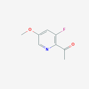 molecular formula C8H8FNO2 B15206565 1-(3-Fluoro-5-methoxypyridin-2-yl)ethan-1-one 