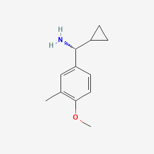 (R)-Cyclopropyl(4-methoxy-3-methylphenyl)methanamine