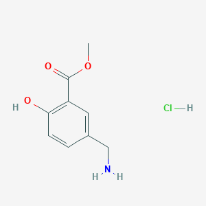 molecular formula C9H12ClNO3 B1520662 5-(氨甲基)-2-羟基苯甲酸甲酯盐酸盐 CAS No. 90610-24-5