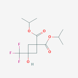 Diisopropyl 3-hydroxy-3-(trifluoromethyl)cyclobutane-1,1-dicarboxylate