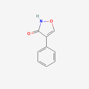 molecular formula C9H7NO2 B15206650 4-Phenylisoxazol-3(2H)-one 