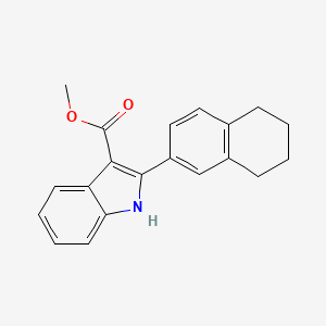 molecular formula C20H19NO2 B1520668 methyl 2-(5,6,7,8-tetrahydronaphthalen-2-yl)-1H-indole-3-carboxylate CAS No. 1098340-22-7