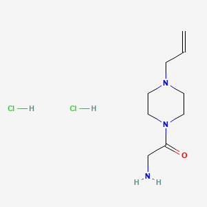 molecular formula C9H19Cl2N3O B1520670 1-(4-Allyl-piperazin-1-yl)-2-amino-ethanone dihydrochloride CAS No. 705944-29-2