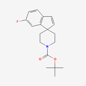 molecular formula C18H22FNO2 B1520690 叔丁基 6-氟螺[茚满-1,4'-哌啶]-1'-羧酸酯 CAS No. 1160247-59-5