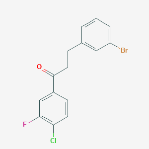 3-(3-Bromophenyl)-1-(4-chloro-3-fluorophenyl)propan-1-one