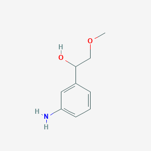 molecular formula C9H13NO2 B1520697 1-(3-氨基苯基)-2-甲氧基乙醇 CAS No. 1215308-78-3