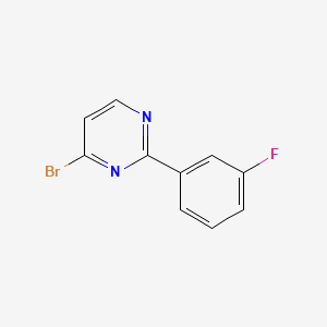 molecular formula C10H6BrFN2 B1520703 4-溴-2-(3-氟苯基)嘧啶 CAS No. 76128-72-8