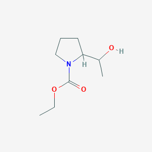 Ethyl 2-(1-hydroxyethyl)pyrrolidine-1-carboxylate