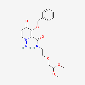 1-Amino-3-(benzyloxy)-N-(2-(2,2-dimethoxyethoxy)ethyl)-4-oxo-1,4-dihydropyridine-2-carboxamide