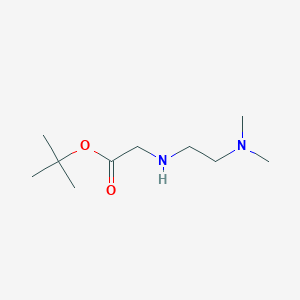 molecular formula C10H22N2O2 B1520707 叔丁基 2-{[2-(二甲氨基)乙基]氨基}乙酸酯 CAS No. 1178843-64-5