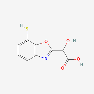 2-(Carboxy(hydroxy)methyl)-7-mercaptobenzo[d]oxazole