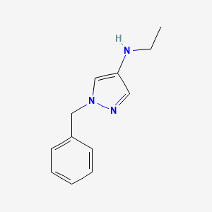 Pyrazole, 1-benzyl-4-(ethylamino)-