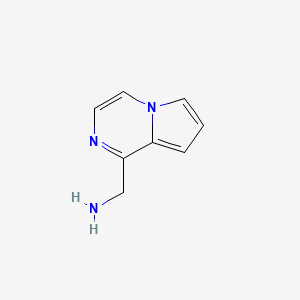 molecular formula C8H9N3 B15207123 Pyrrolo[1,2-a]pyrazine-1-methanamine 