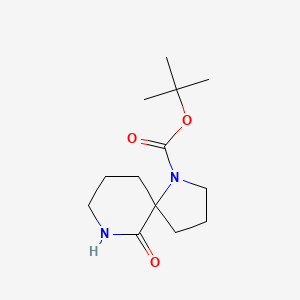 molecular formula C13H22N2O3 B1520714 tert-Butyl 10-oxo-4,9-diazaspiro[4.5]decane-4-carboxylate CAS No. 886449-72-5