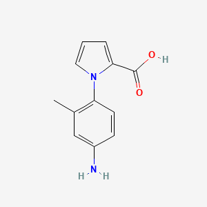 B1520717 1-(4-amino-2-methylphenyl)-1H-pyrrole-2-carboxylic acid CAS No. 1240529-13-8