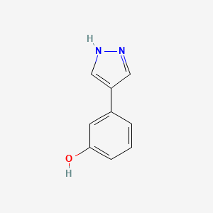 B1520723 3-(1H-pyrazol-4-yl)phenol CAS No. 1240527-52-9