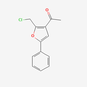 1-(2-(Chloromethyl)-5-phenylfuran-3-YL)ethanone