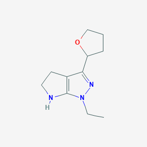 1-Ethyl-3-(tetrahydrofuran-2-yl)-1,4,5,6-tetrahydropyrrolo[2,3-c]pyrazole