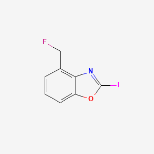 molecular formula C8H5FINO B15207326 4-(Fluoromethyl)-2-iodobenzo[d]oxazole 