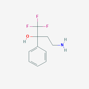 B1520737 4-Amino-1,1,1-trifluoro-2-phenylbutan-2-ol CAS No. 1240528-87-3