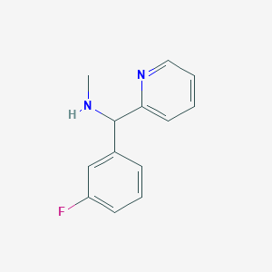 B1520738 [(3-Fluorophenyl)(pyridin-2-yl)methyl](methyl)amine CAS No. 1184596-49-3