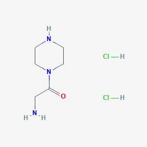 molecular formula C6H15Cl2N3O B1520741 2-氨基-1-(哌嗪-1-基)乙酮二盐酸盐 CAS No. 1219158-50-5