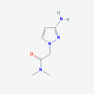 molecular formula C7H12N4O B1520744 2-(3-氨基-1H-吡唑-1-基)-N,N-二甲基乙酰胺 CAS No. 1178252-80-6
