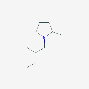 molecular formula C10H21N B15207472 2-Methyl-1-(2-methylbutyl)pyrrolidine 