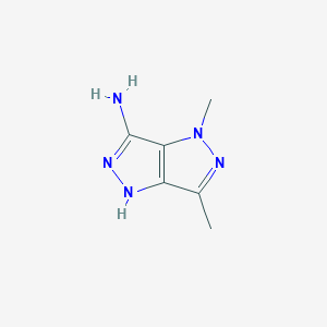 molecular formula C6H9N5 B15207492 4,6-Dimethyl-1,4-dihydropyrazolo[4,3-c]pyrazol-3-amine 