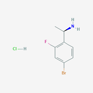 molecular formula C8H10BrClFN B152076 (R)-1-(4-溴-2-氟苯基)乙胺盐酸盐 CAS No. 845829-91-6